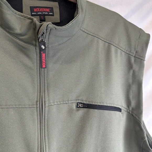 Wolverine Men's Vest Full Zip Up Jacket Size XL Green Sleeveless Gorpcore - Picture 4 of 12
